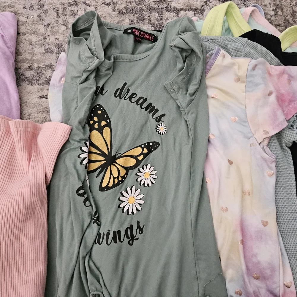 bundle lot of 11  girl shirts - Picture 8 of 9